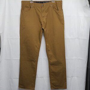 Denali Pants Mens 38 X 32 Comfort Waist Khaki Twill Chino Stretch Straight Leg